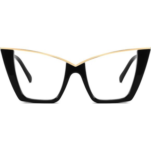 💎Oversized Cat Eye Blue Light Glasses – Fashionable & Protective 💎 - Picture 2 of 3